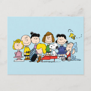 Peanuts   Charlie Brown and Gang Postcard
