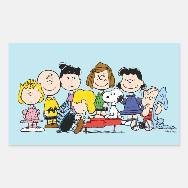 Peanuts | Charlie Brown and Gang Sticker (Front)