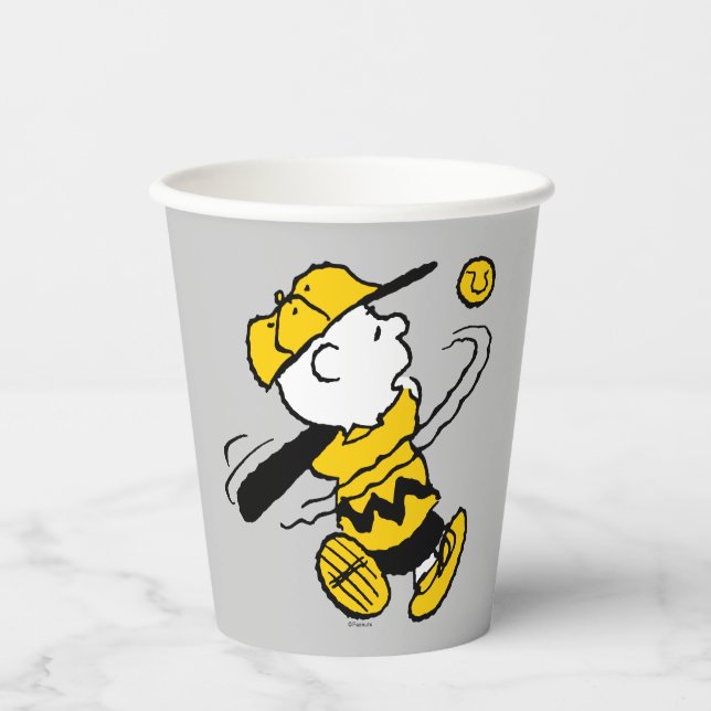Peanuts | Charlie Brown at Bat Paper Cups (Front)