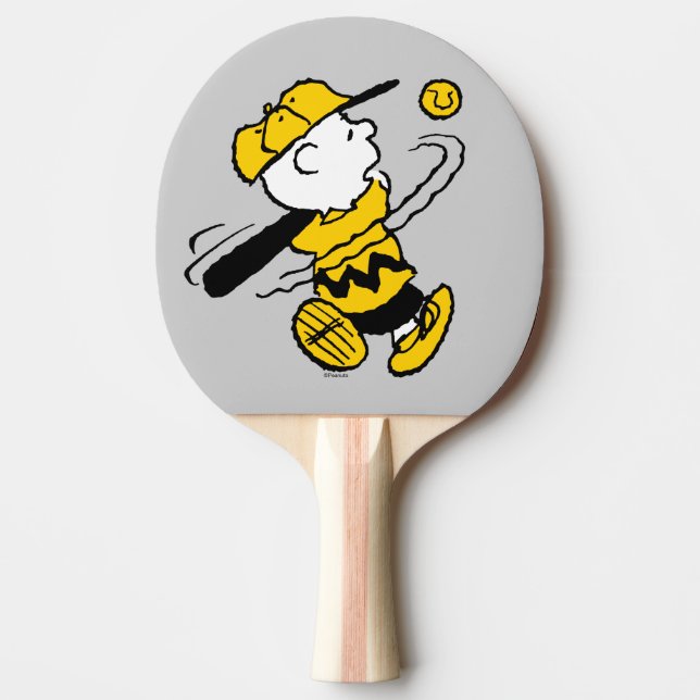 Peanuts | Charlie Brown at Bat Ping Pong Paddle (Front)