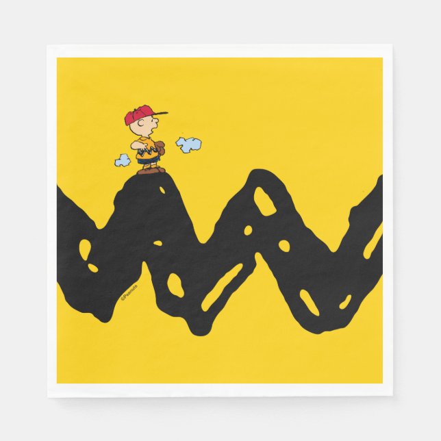 Peanuts | Charlie Brown Baseball Napkin (Front)