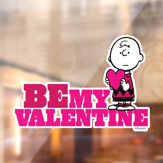 Peanuts | Charlie Brown Be My Valentine Window Cling (Sheet 2)