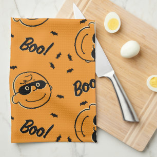 Peanuts   Charlie Brown Boo! Pattern Kitchen Towel