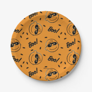 Peanuts   Charlie Brown Boo! Pattern Paper Plate