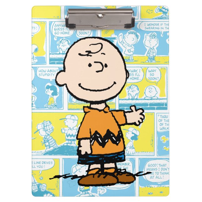 Peanuts | Charlie Brown Comic Pattern Clipboard (Front)