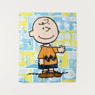 Peanuts   Charlie Brown Comic Pattern Tapestry