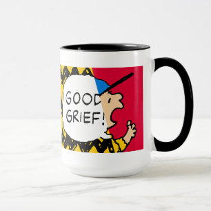 Peanuts   Charlie Brown Good Grief Half & Half Mug