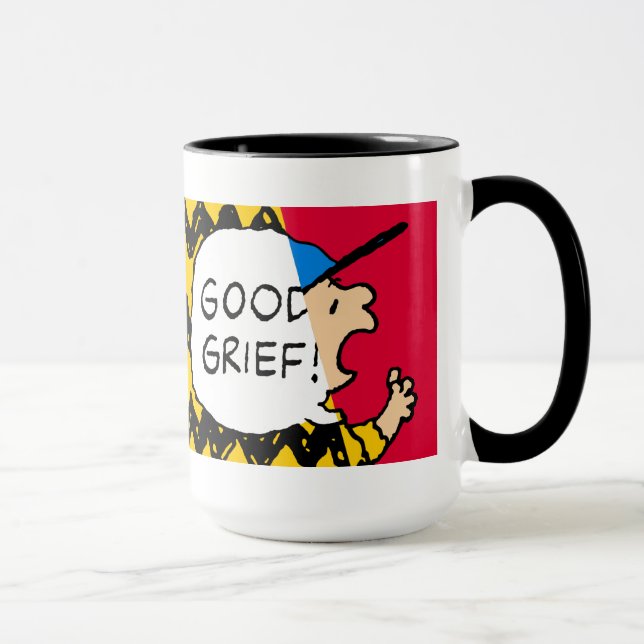 Peanuts | Charlie Brown Good Grief Half & Half Mug (Right)