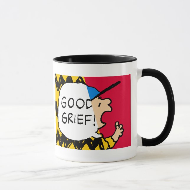Peanuts | Charlie Brown Good Grief Half & Half Mug (Right)
