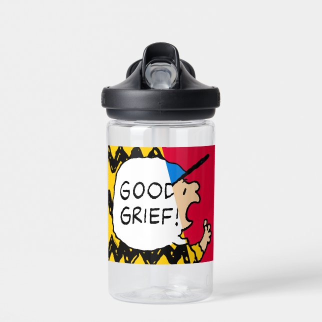 Peanuts | Charlie Brown Good Grief Half & Half Water Bottle (Front)