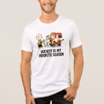 Peanuts | Charlie Brown Hockey Coach Tri-Blend Shirt<br><div class="desc">Check out this fun Charles Schulz Peanuts design featuring Charlie Brown,  Woodstock,  Snoopy,  Linus and Lucy.</div>