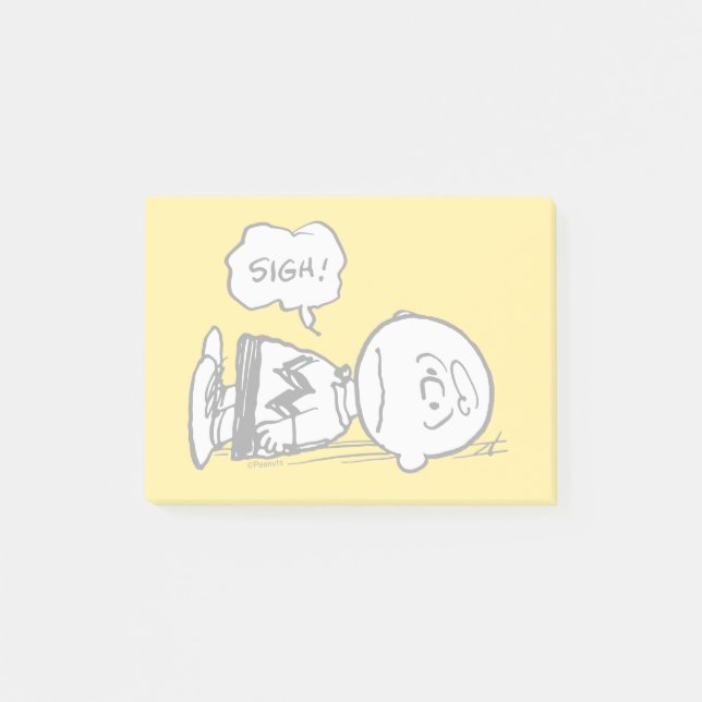 Peanuts | Charlie Brown is Down Post-it Notes (Front)