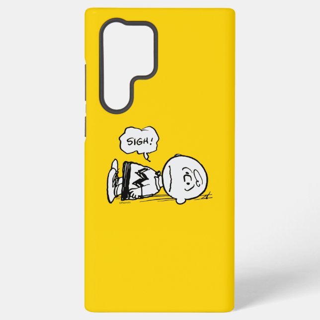 Peanuts | Charlie Brown is Down Samsung Galaxy S22 Ultra Case (Back)
