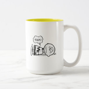 Peanuts   Charlie Brown is Down Two-Tone Coffee Mug