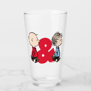 Peanuts Charlie Brown & Linus Glass