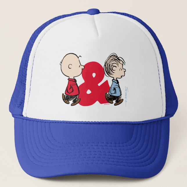 Peanuts | Charlie Brown & Linus Trucker Hat (Front)