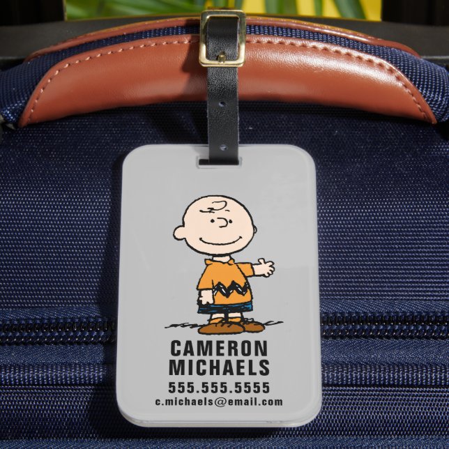 Peanuts | Charlie Brown Luggage Tag (Front Insitu 2)