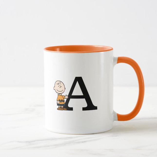 Peanuts | Charlie Brown Monogram A Mug (Right)