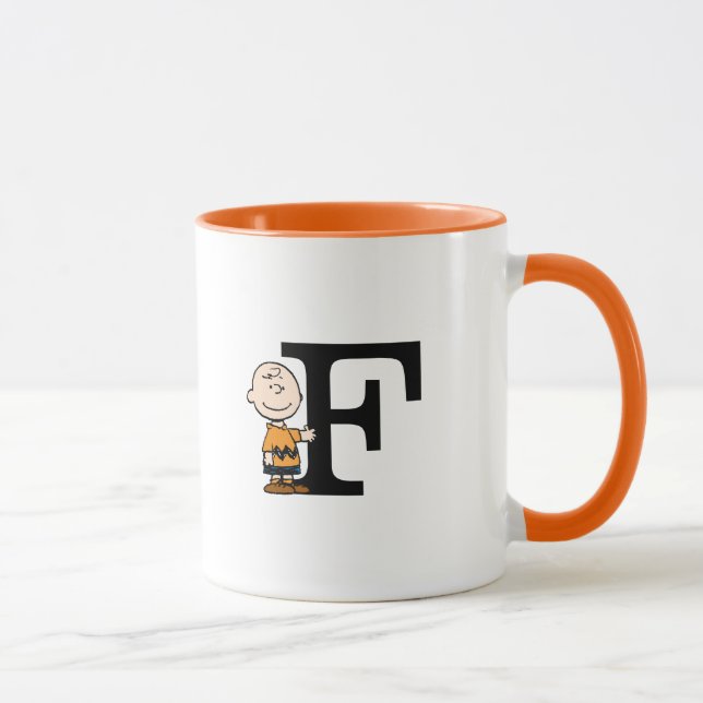 Peanuts | Charlie Brown Monogram F Mug (Right)
