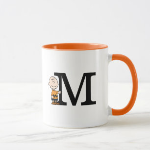 Peanuts   Charlie Brown Monogram M Mug