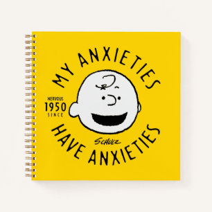 Peanuts   Charlie Brown Nervous Since 1950 Notebook