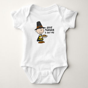 Peanuts   Charlie Brown Pilgrim Baby Bodysuit