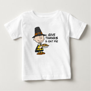 Peanuts   Charlie Brown Pilgrim Baby T-Shirt