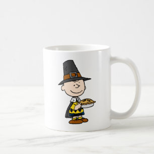 Peanuts   Charlie Brown Pilgrim Coffee Mug