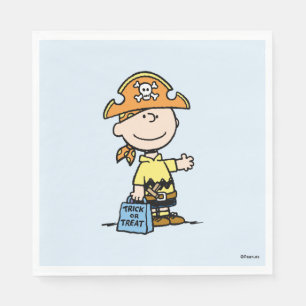 Peanuts Charlie Brown Pirate Halloween Napkin