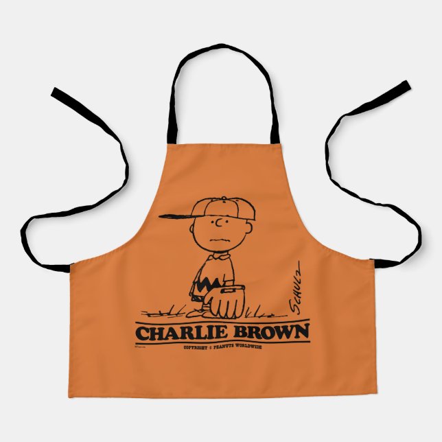 Peanuts | Charlie Brown Playing Ball Apron (Front)
