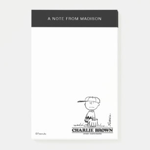 Peanuts   Charlie Brown Playing Ball Post-it Notes