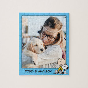 Peanuts   Charlie Brown & Snoopy Custom Photo Jigsaw Puzzle