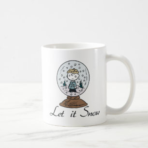 Peanuts   Charlie Brown Snow Globe Coffee Mug