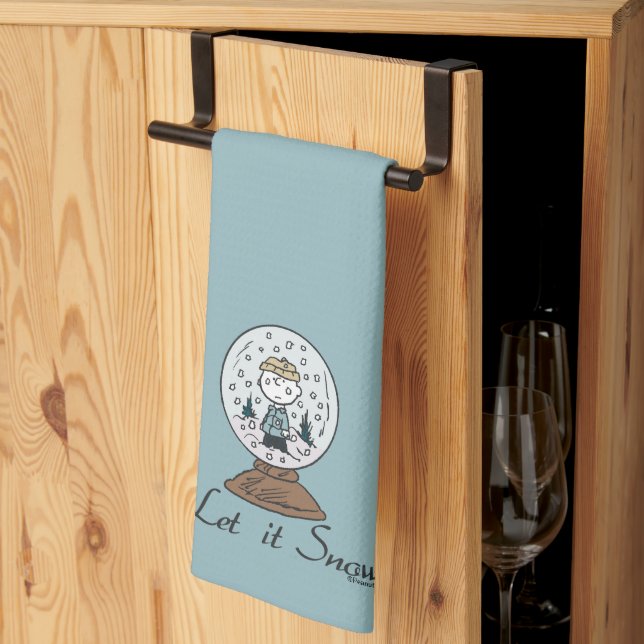 Peanuts | Charlie Brown Snow Globe Kitchen Towel (Thirds Fold)