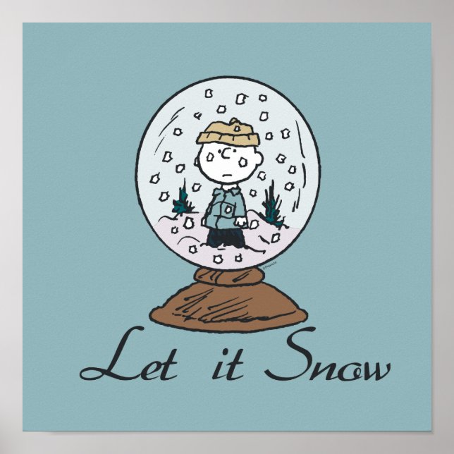 Peanuts | Charlie Brown Snow Globe Poster (Front)
