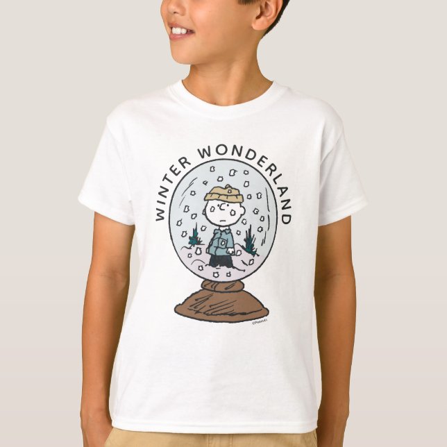 Peanuts | Charlie Brown Snow Globe T-Shirt (Front)