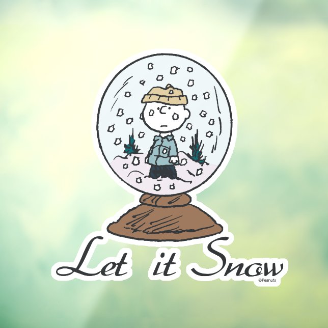 Peanuts | Charlie Brown Snow Globe Window Cling (Sheet 3)