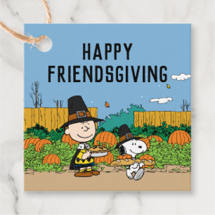 Peanuts   Charlie Brown Thanksgiving Favour Tags