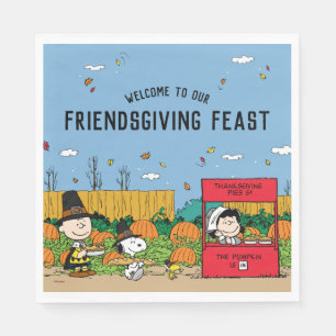 Peanuts   Charlie Brown Thanksgiving Feast Napkin