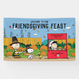 Peanuts   Charlie Brown Thanksgiving Feast Welcome Banner