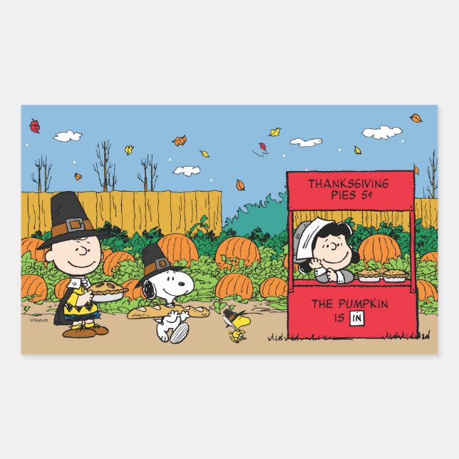 Peanuts | Charlie Brown Thanksgiving Sticker (Front)