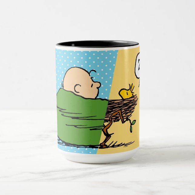 Peanuts | Charlie Brown & Woodstock Half & Half Mug (Center)
