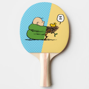 Peanuts   Charlie Brown & Woodstock Half & Half Ping Pong Paddle