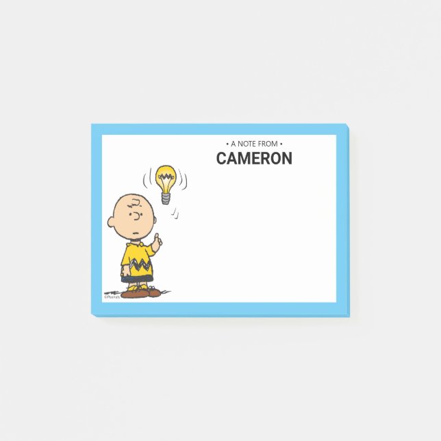 Peanuts | Charlie Brown's Light Bulb Idea Post-it Notes (Front)