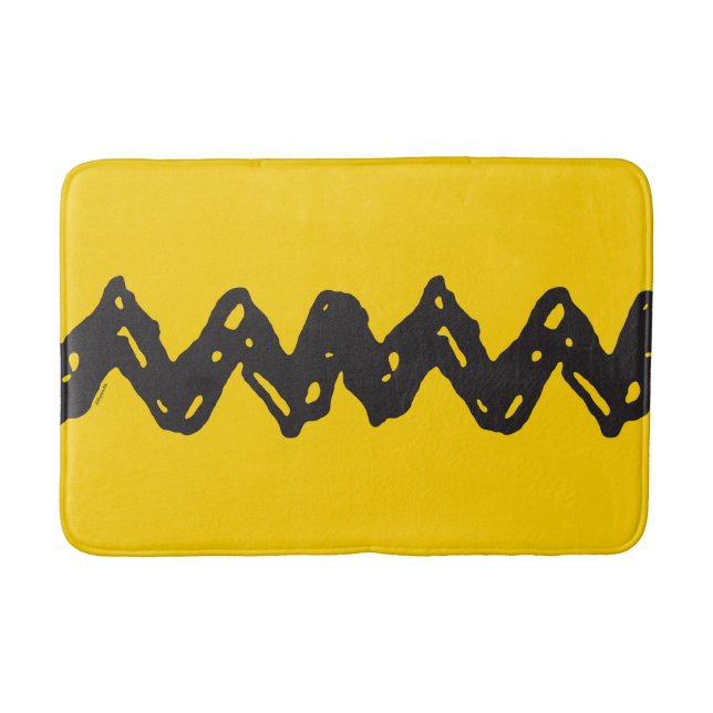 Peanuts | Charlie Brown's Zig-Zag Shirt Bath Mat (Front)