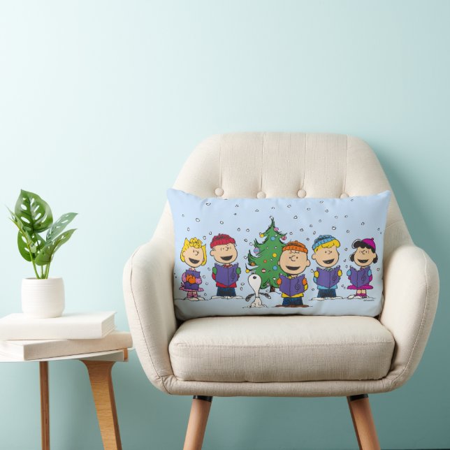 Peanuts | Christmas Caroling Lumbar Pillow (Chair)