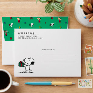 Peanuts   Christmas Gift Giving Pattern Envelope