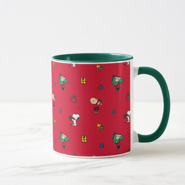 Peanuts | Christmas Gift Giving Red Mug (Right)