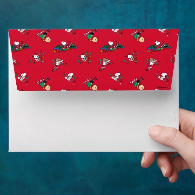 Peanuts | Christmas Gift Wrapping Pattern Envelope (Hand)