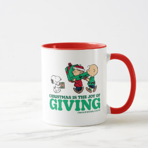 Peanuts   Christmas is the Joy of Giving Mug